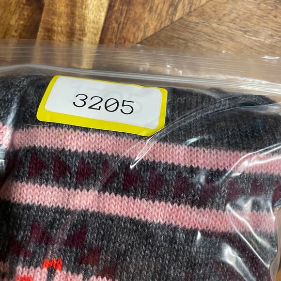 J Crew Sweater Sz S Grey Abstract Fair isle‎ Nordic Wool Mohair Acrylic Pullover - Picture 7 of 7